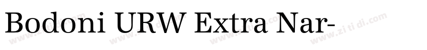 Bodoni URW Extra Nar字体转换 Bodoni URW Extra Nar字体转换